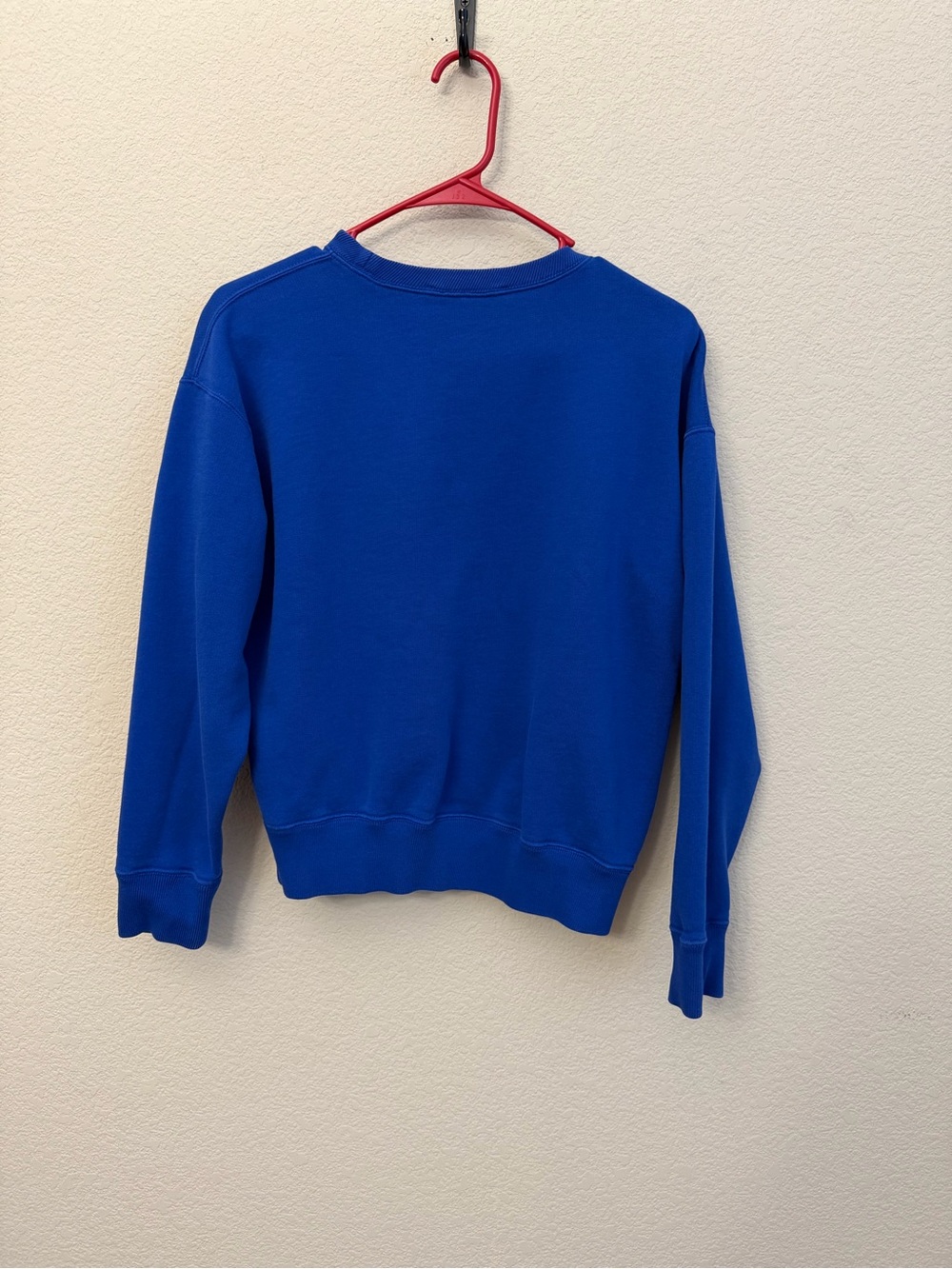 Polo Sport Ralph Lauren Blue Cropped Crewneck Sweatshirt Sz S American flag - Picture 9 of 11